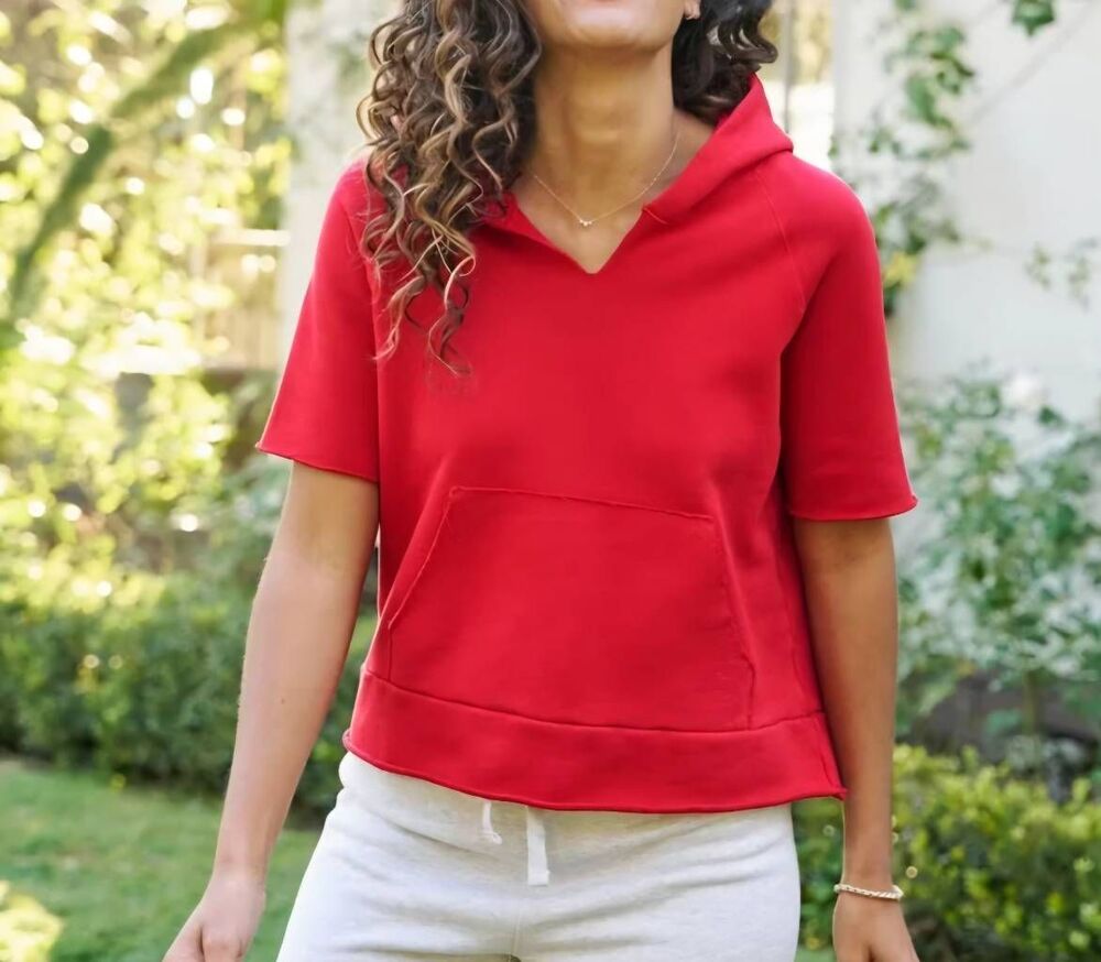 Frank & Eileen - Mel Hoodie in Double Decker Red sz Small